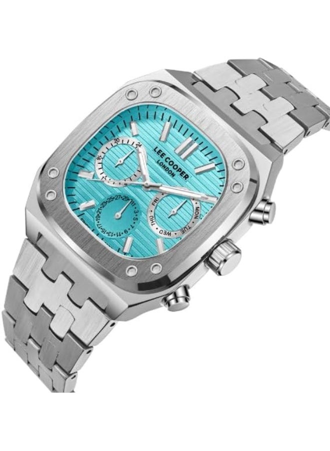 لي كوبر ساعة لي كوبر رجالية متعددة الوظائف بقرص أزرق - Image 4