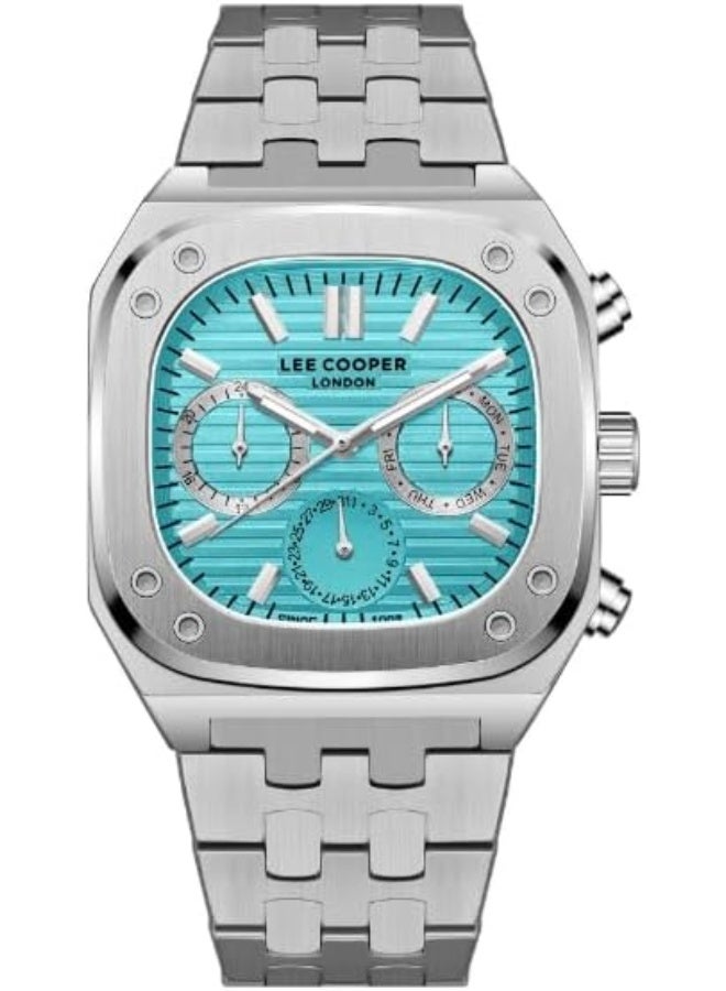 لي كوبر ساعة لي كوبر رجالية متعددة الوظائف بقرص أزرق - Image 1