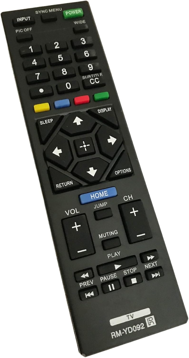 RM-YD092 Replacement Remote Control for Sony KDL-40R450A KDL-50R450A LED HDTV TV