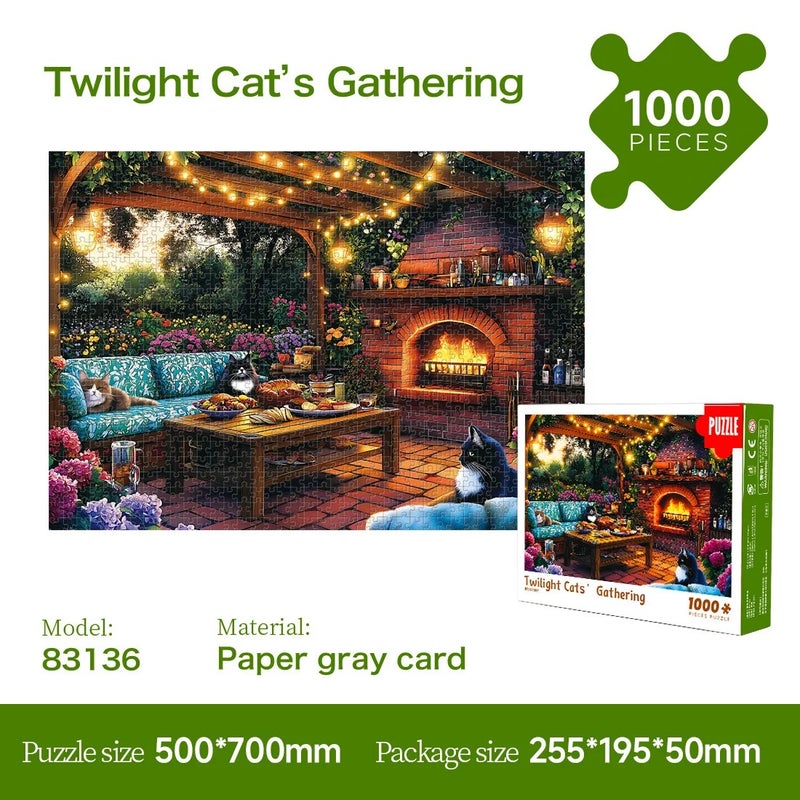 Bluejw Large  1000-Piece Adult Jigsaw Puzzle Educational Toy Made of Paper Rompecabezas Games for Adults - Image 1