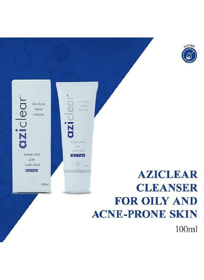 BREEMETIC New Aziclear Antiacne Facial Cleanser For Oily And Acneprone Skin Type(100Ml)  - Image 3