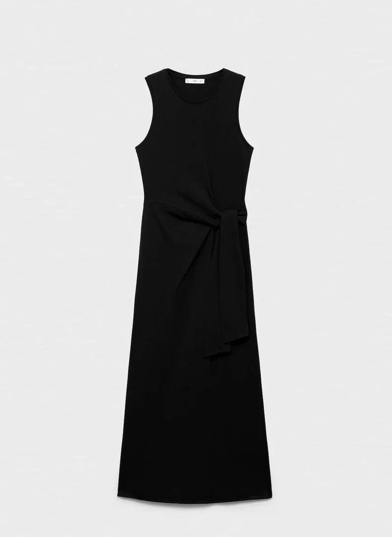MANGO Knot Detail Dress