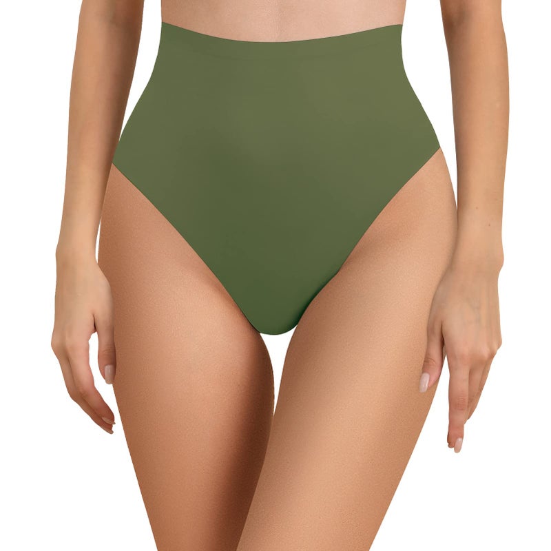 FallSweet Ultra High Waisted Thong No Show Underwear for Women High Rise Panty Pack(mix2,L) - Image 2