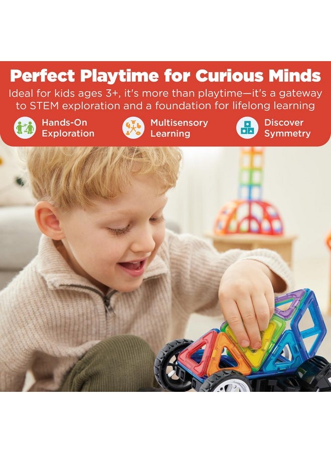 Magformers Amazing Transform 17Pc Wheel Set | Magnetic Tiles For Stem Development, And Critical Thinking | Magnetic Blocks And Building Tiles To Develop Problem-Solving Ability And Shape Recognition  - Image 5