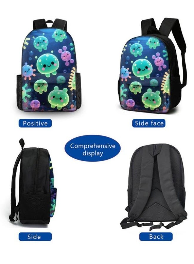 [Super new special offer] Cartoon theme bag three-piece set | double-shoulder + hand-held + storage pen bag | gift self-use good-looking - 24  - Image 3