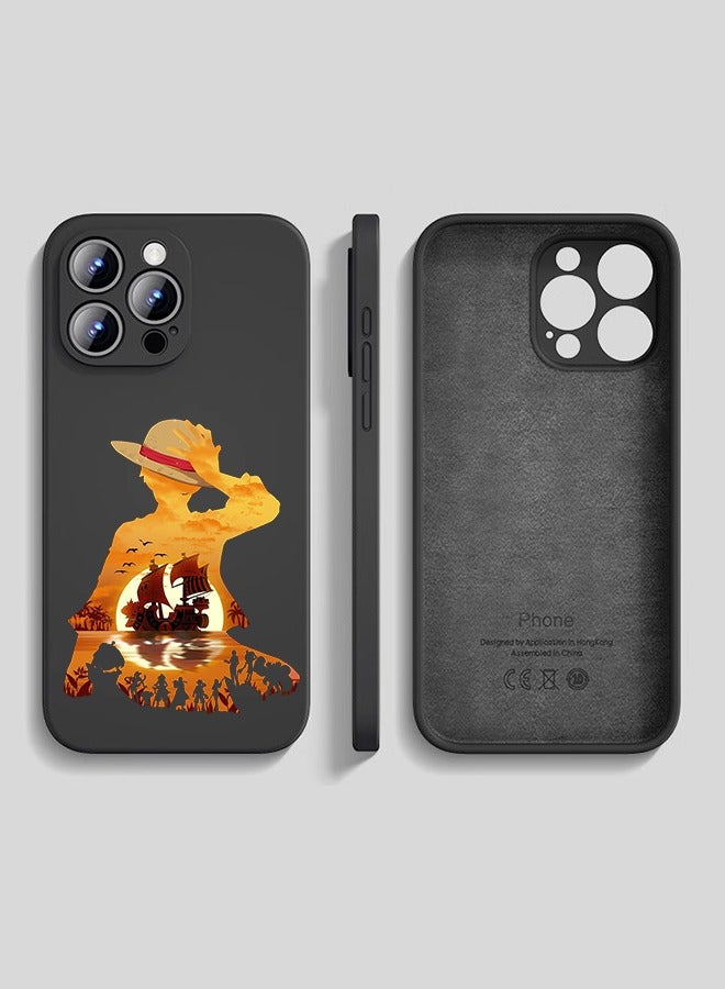 Compatible with iPhone 14 Pro Max Case Liquid Silicone Case Full Body Protective Cover Shockproof Slim Phone Case Anti-Scratch Soft Microfiber Lining - Image 1