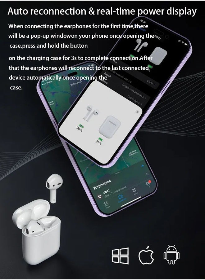 Generic - Wireless Earphone Bluetooth with Touch Control and 3D Stereo Earbuds - Image 1