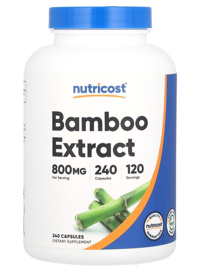 Nutricost Bamboo Extract 800 mg  240 Capsules (400 mg per Capsule)