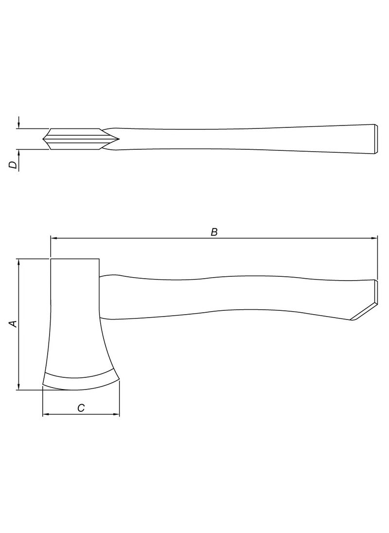 TRAMONTINA Since 1911,Made in Brazil- 700g Hunter Axe with Electrostatic Painting and Hard Wood Handle  - Image 2