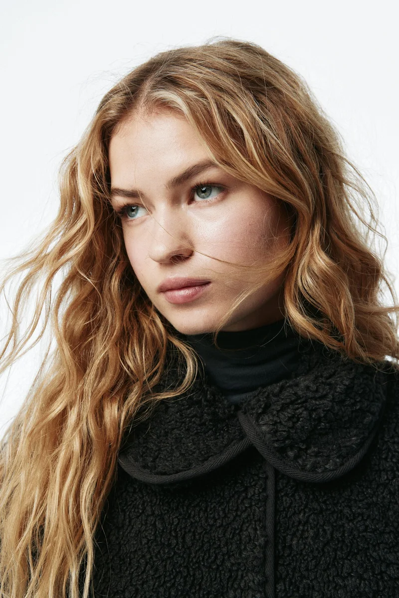 H&M Collared teddy jacket