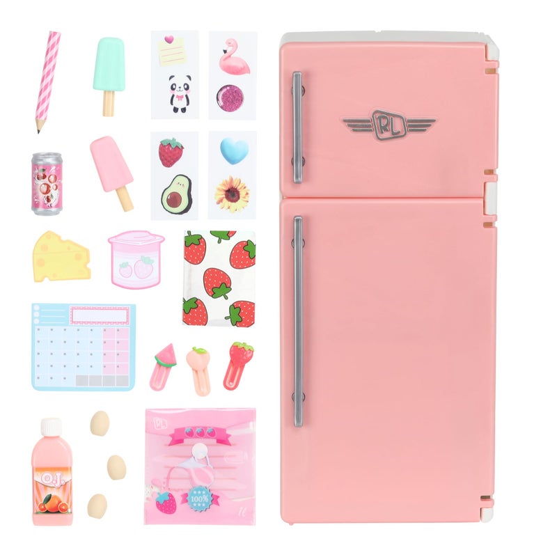 REAL LITTLES Desktop Caddies - Mini Fridge with 20+ Real Working Stationery Surprises Inside! Small - Image 1