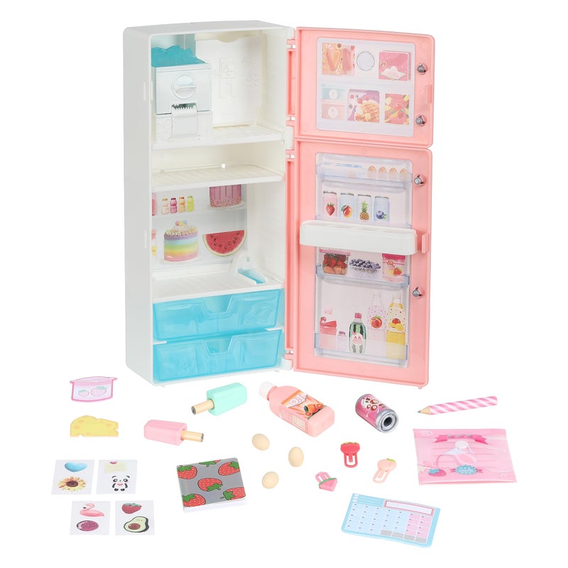 REAL LITTLES Desktop Caddies - Mini Fridge with 20+ Real Working Stationery Surprises Inside! Small - Image 4