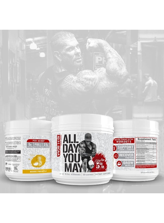 5% Nutrition Rich Piana Alldayyoumay Bcaa Powder - Image 3