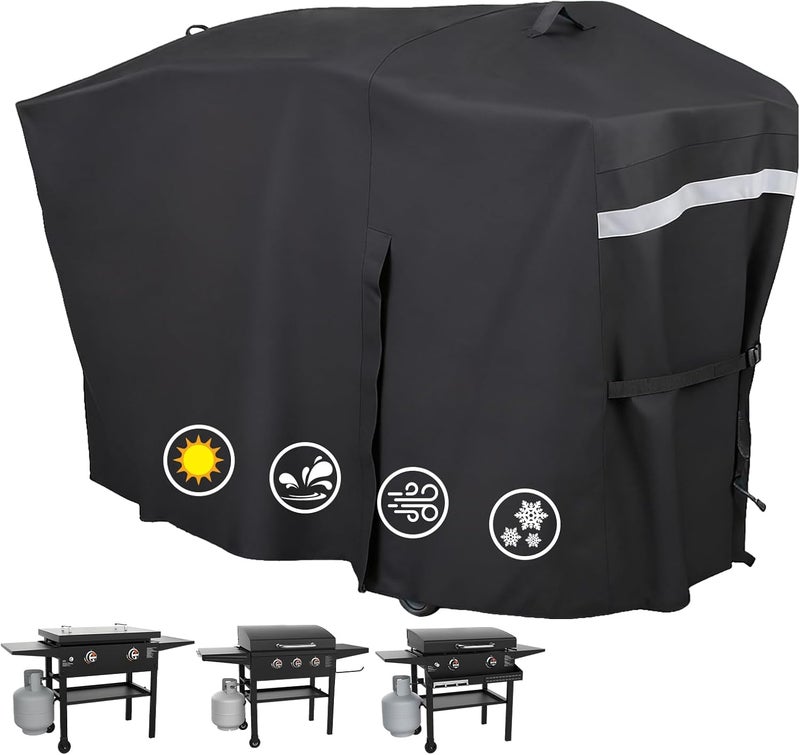 Utheer Grill Cover for Blackstone 28 inches Griddle Cooking Station with Hood Water Resistant, Upgraded Full-Length Heavy Duty 600D Waterproof Fabric Cover for Blackstone 5483 Griddle Cover - Image 1