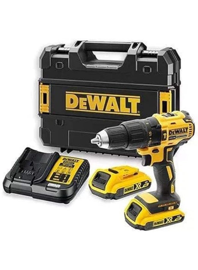 DEWALT 18V BrUShless Compact Hammer Drill With 2 X 1.5Ah Lithium-Ion Batteries dcd778 - Image 1
