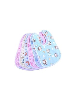 BabyGo Waterproof Spill Resistant Bibs, Baby Apron With Bib, Baby Bibs For 6 to 12 Months, Fastdry Bibs, Soft Cotton Bib (Set of 6)  - Image 2