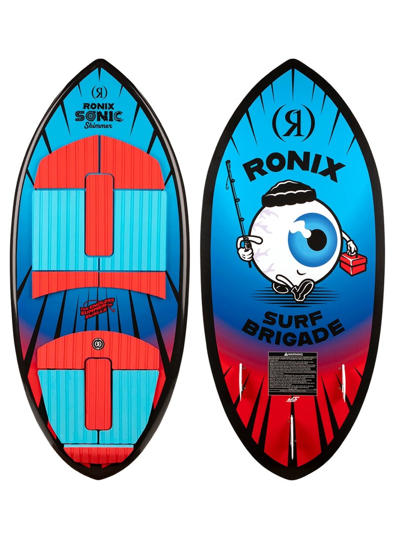 رونيكس RONIX WAKESURF 2026 - Sonic - Skimmer - Blue / Red Fish Eye - Image 1