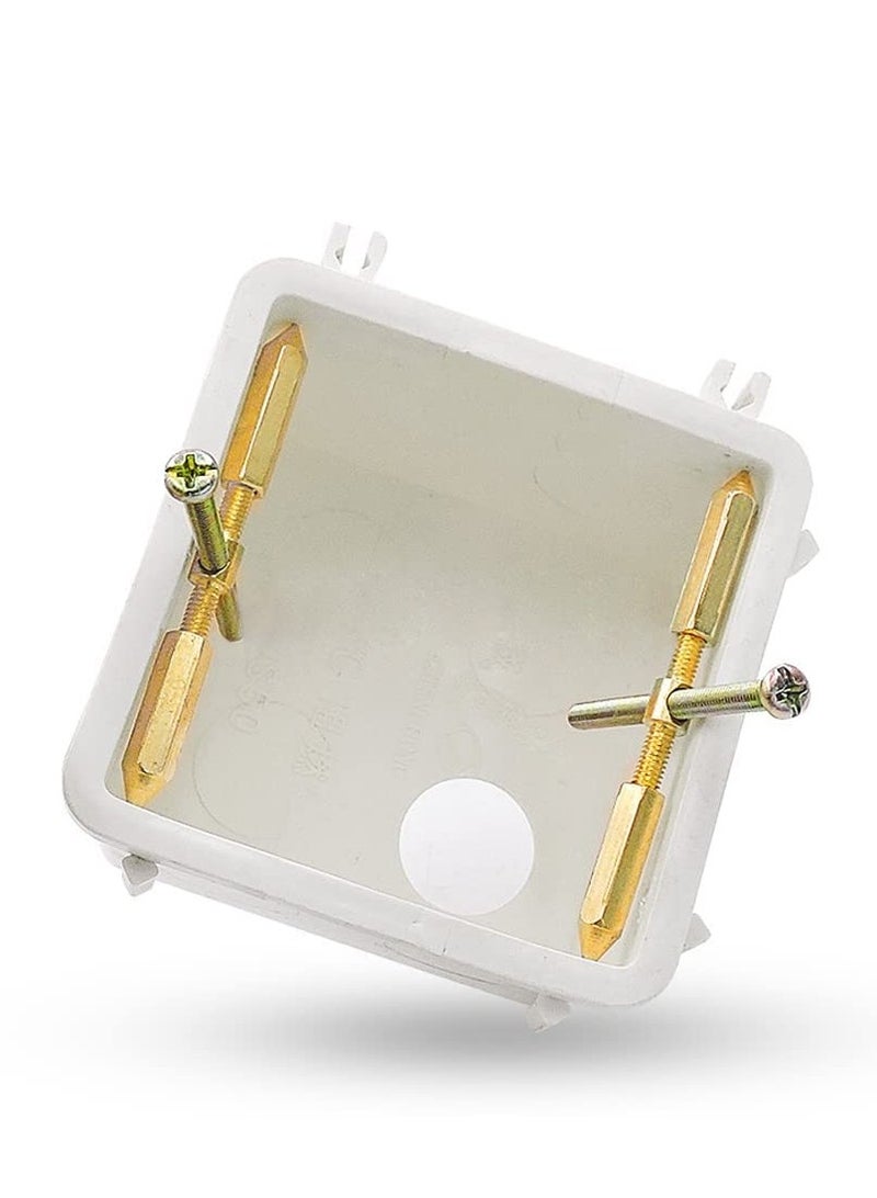Zikra 10-Piece Screw Support Bar Kit for Box Repair, Model 86, Wall-Mounted Switch Socket Box Repair Tool, Electrical Accessory (Gold) - Image 2