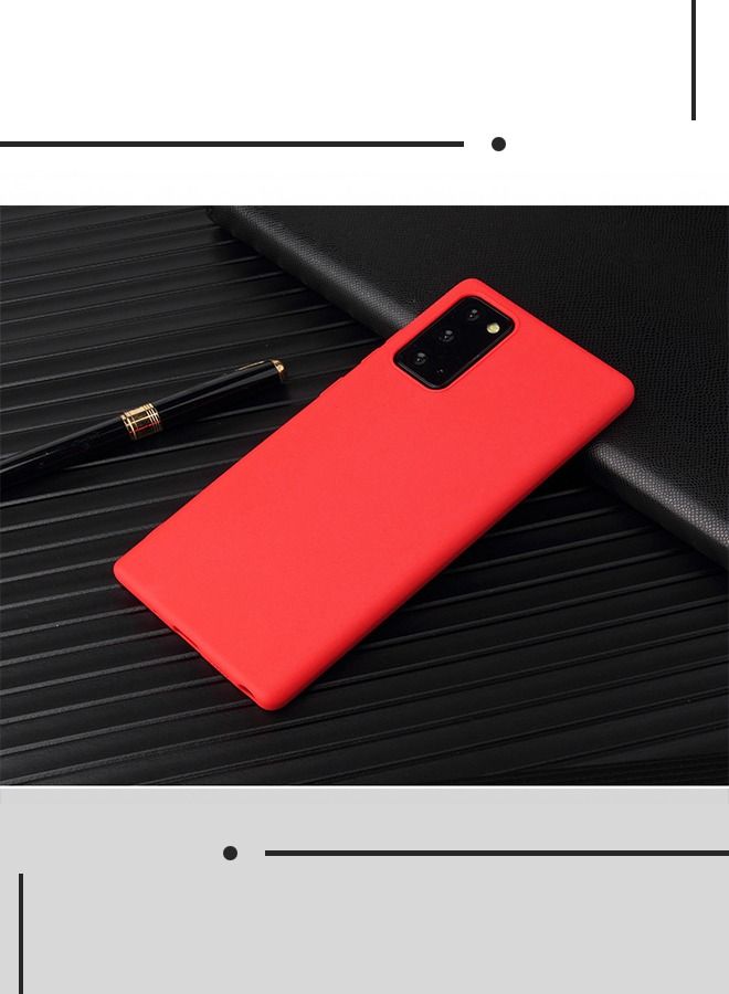 Samsung Galaxy A51 5G 2023 Phone Case, Iiquid Silicone Rubber Bumper Phone Case, Samsung Galaxy A51 5G Ultra-Thin Hard Shell Shock Protection Ccase (Red) - Image 5