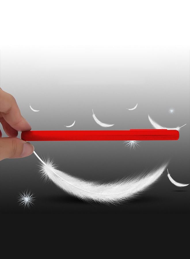 Samsung Galaxy A51 5G 2023 Phone Case, Iiquid Silicone Rubber Bumper Phone Case, Samsung Galaxy A51 5G Ultra-Thin Hard Shell Shock Protection Ccase (Red) - Image 2