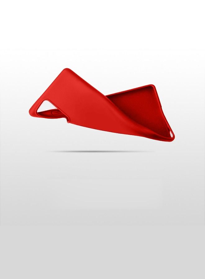 Samsung Galaxy A51 5G 2023 Phone Case, Iiquid Silicone Rubber Bumper Phone Case, Samsung Galaxy A51 5G Ultra-Thin Hard Shell Shock Protection Ccase (Red) - Image 3