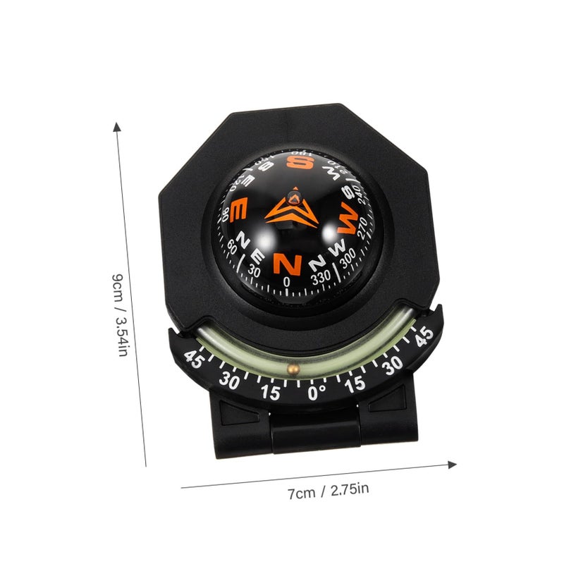 Glow In The Dark Car Dashboard Compass Ball Adjustable Navigation Tool For Vehicles Boats Outdoor Travel - Image 3