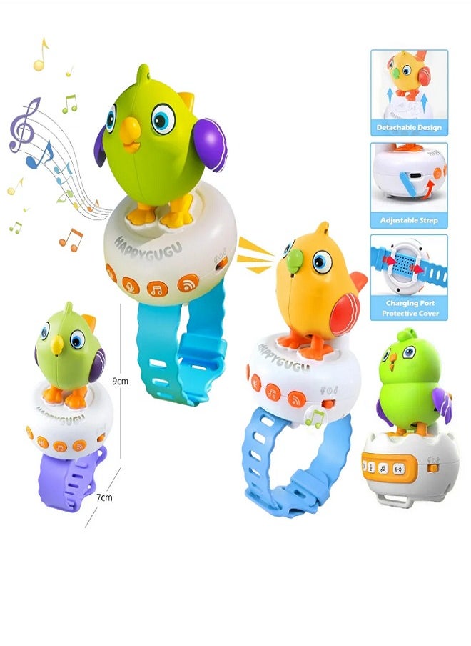 Generic Electric Parrot Bird Watch Toy, Talking Parrot Toy, Cute Kids Musical Bird Watch Toy for Kids Birthday Party Gift  - Image 1