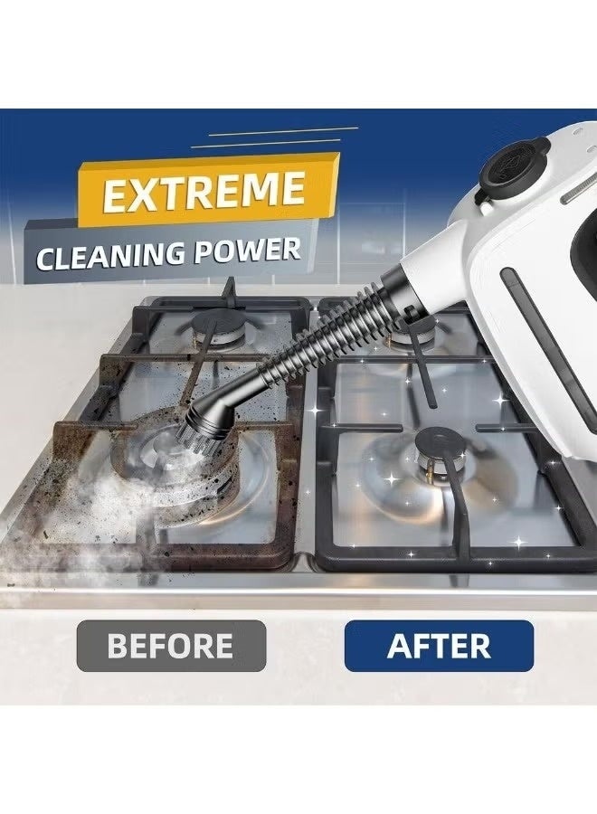 WINNING STAR ST-4607 1350W Handheld Steam Cleaner | 20-Second Fast Heat-Up | Multi-Purpose Steamer for Fabrics, Sofas, Carpets & Upholstery | 9-Piece Accessory Kit & 500ml Tank for Deep Home & Car Cleaning - Image 4
