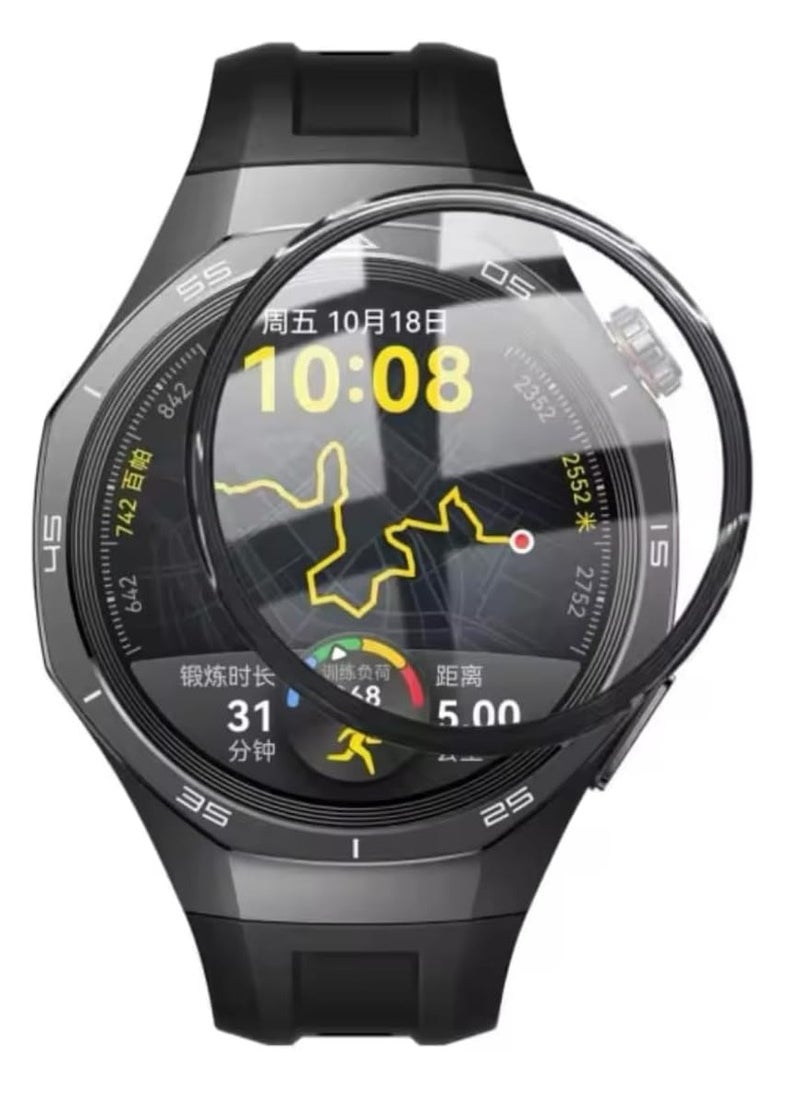 ماركة غير محددة Screen Protector For Huawei Watch GT5 Pro 46mm, 3D Curved Soft Edge Protective Film [Bubble Free] [ Shatterproof] [High Sensitive] (Not Glass) Screen For GT 5 Pro 46mm  - Image 1
