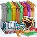 MAPIXO Dinosaur Bubbles Wands Bulk for Kids Dino Birthday Decoration 32 Pack Mini Bubble Party Favors Pinata Stuffer Goody Bag Filler Classroom Prizes Treasure Box Outdoor Toys for Toddler - Image 3