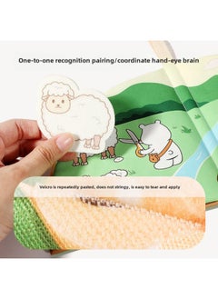 Generic Tearing Cloth Book Tail Baby Can Bite Baby Early Education Puzzle Busy Quiet Book Toy 0-June 1 Year Old-Color:Family Members Tear Up Books  - Image 3