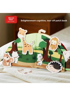 Generic Tearing Cloth Book Tail Baby Can Bite Baby Early Education Puzzle Busy Quiet Book Toy 0-June 1 Year Old-Color:Family Members Tear Up Books  - Image 2