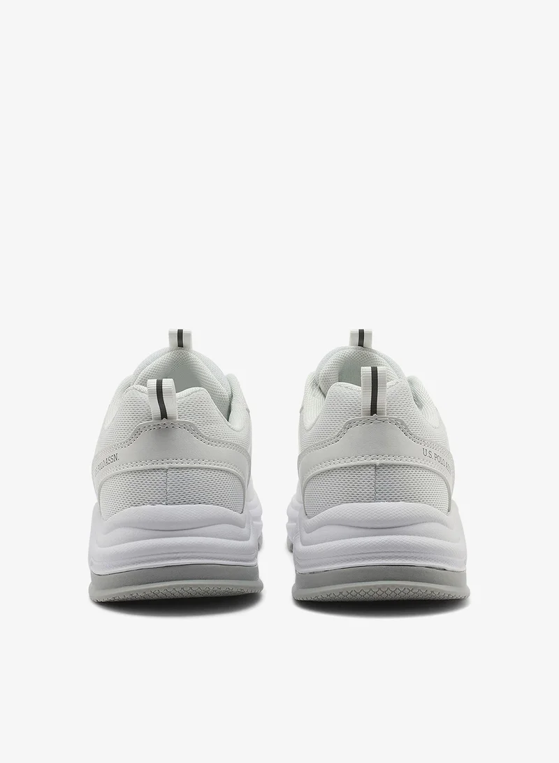 U.S. Polo Assn. white Women's White and White Sneakers - Bold Rugged Style with Durable Sole for Outdoor Wear for Women | Best Price UAE