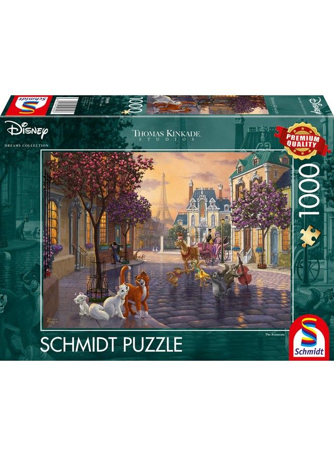 Schmidt Aristocats Disney Thomas Kinkade Jigsaw Puzzle 1000 59690 - Image 2