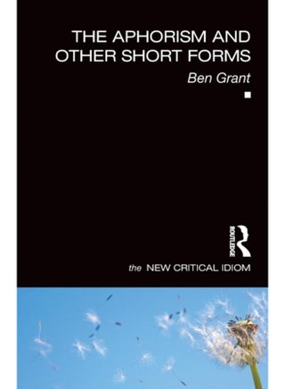 The Aphorism and Other Short Forms - pzsku/Z1BA3AF064A5471DB8F8BZ/45/_/1721303045/c53611e6-94ff-4baf-b617-4065539387d6