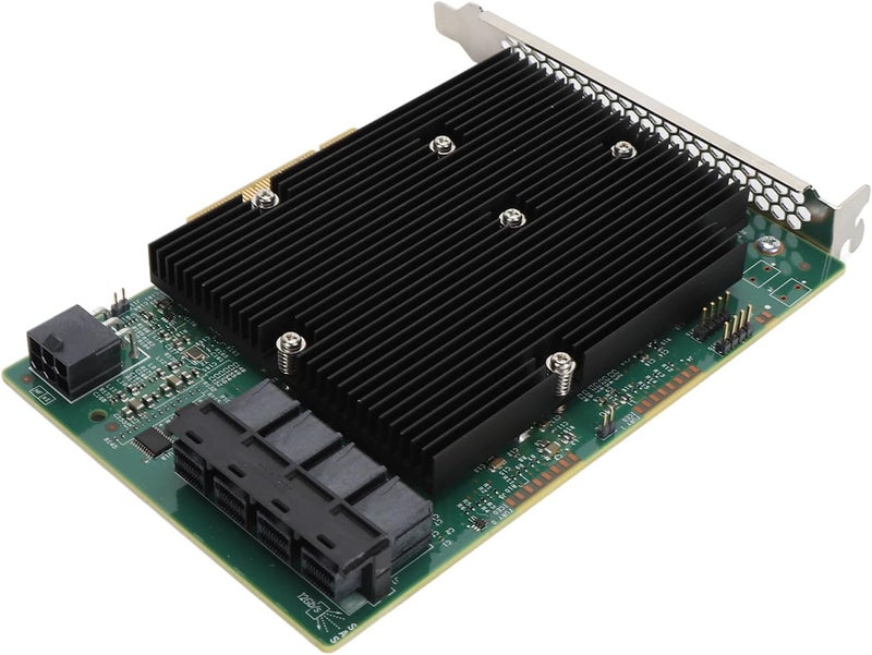LSI HBA Raid Controllers, LSI SAS 9300 16I HBA Card 12Gbps 16 SATA SAS Port HBA Controller Card for for Linux for VMware for Freebsd - Image 1