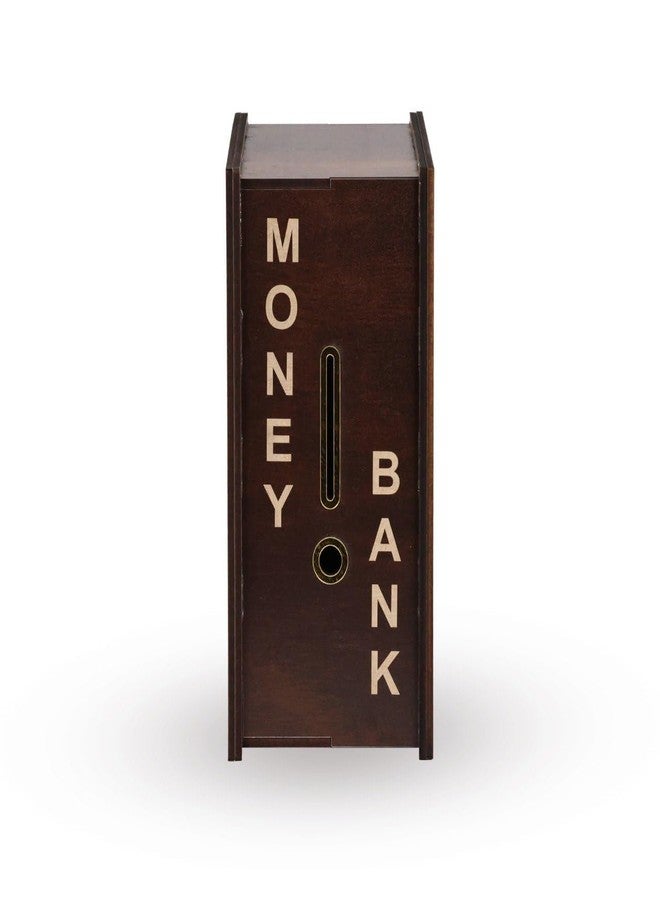 GLNRM Wooden Money Saving Box - 1,00,000 Rupees Money Saving Piggy Bank, Cash Vault Wooden Savings Box, Money Box with Money Target and Numbers to Check for Boys, Girls & Adults (Multi Model 1) - Image 4
