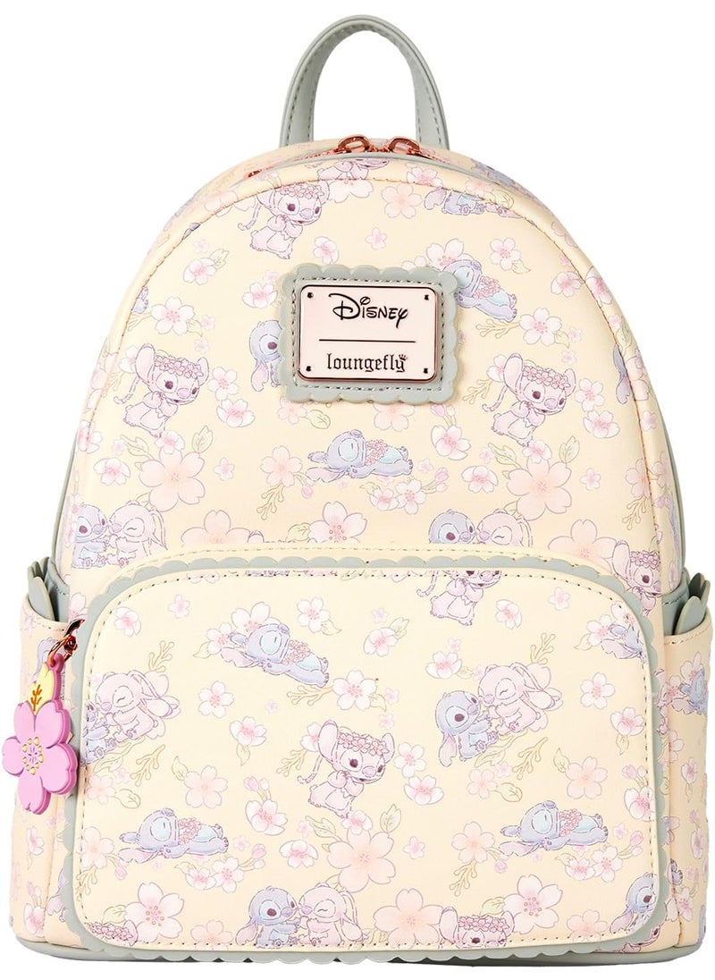Loungefly Loungefly Disney Cute Stitch Cherry Blossom Mini Backpack  - Image 1
