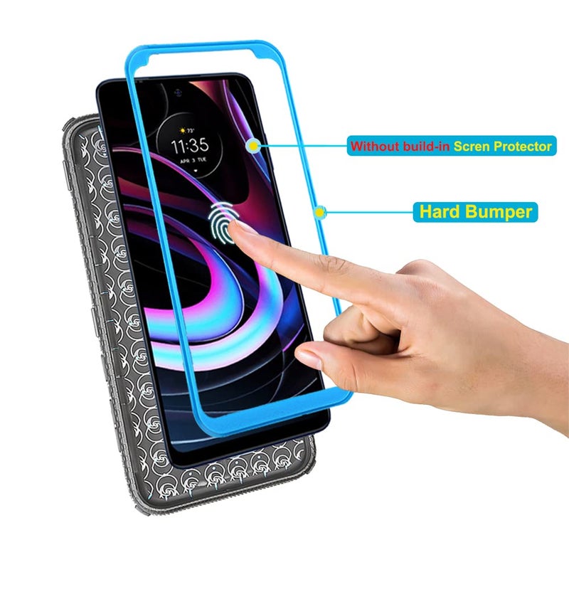 Asuwish Phone Case for Samsung Galaxy S6 Cover Hybrid Rugged Shockproof Drop Proof Full Body Protective Heavy Duty Cell Accessories Glaxay S 6 Gaxaly 6s Galaxies GS6 SM-G920V G920A Women Men Black - Image 3