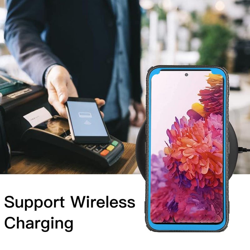 Asuwish Phone Case for Samsung Galaxy S6 Cover Hybrid Rugged Shockproof Drop Proof Full Body Protective Heavy Duty Cell Accessories Glaxay S 6 Gaxaly 6s Galaxies GS6 SM-G920V G920A Women Men Black - Image 5