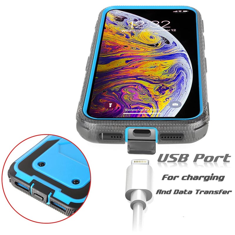 Asuwish Phone Case for Samsung Galaxy S6 Cover Hybrid Rugged Shockproof Drop Proof Full Body Protective Heavy Duty Cell Accessories Glaxay S 6 Gaxaly 6s Galaxies GS6 SM-G920V G920A Women Men Black - Image 4