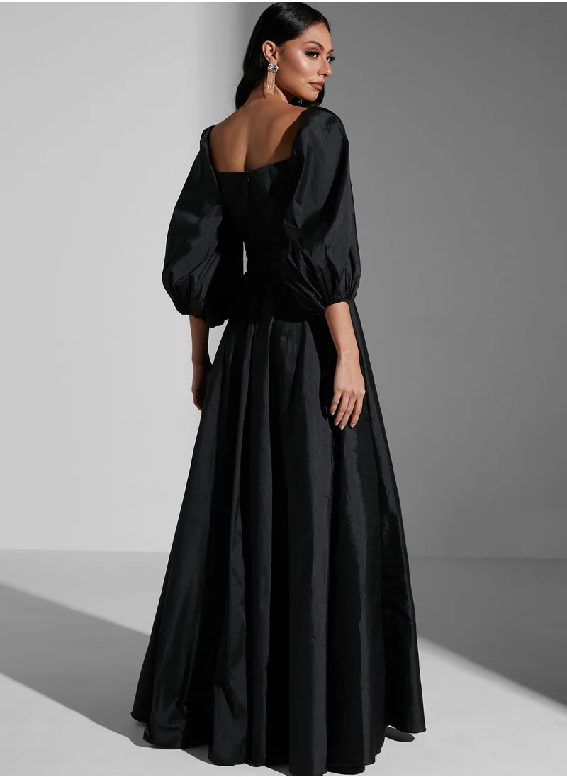 Khizana Off Shoulder Puff Sleeve Dress