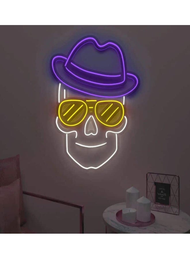 Clawcrafts Trippy Skull Neon Led Light  - Image 1
