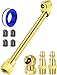 EVOULTES 2Way Connection Air Chuck Set Heavy Duty Dual Head Air Chuck with Closed Ball Tire Chuck 14 Inches NPT Male Quick Plug Tire Air Fill Kit for Tire Inflator Gauge and Air Compressor - Image 2
