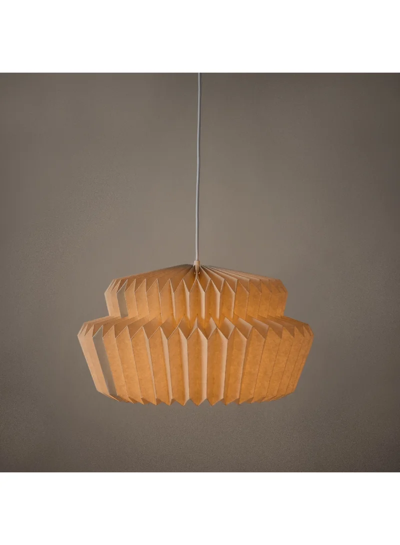 Home Box Tasha Metal Pendant Lamp with Canopy and Paper Shade 40 x 150 x 40 cm