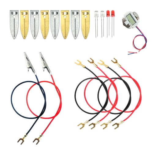 EUDAX Fruit Battery Science Experiment Kit with Electronic Clock and RGB LED for DIY Home Teaching Equipment School Science Project Education Subject - Image 1