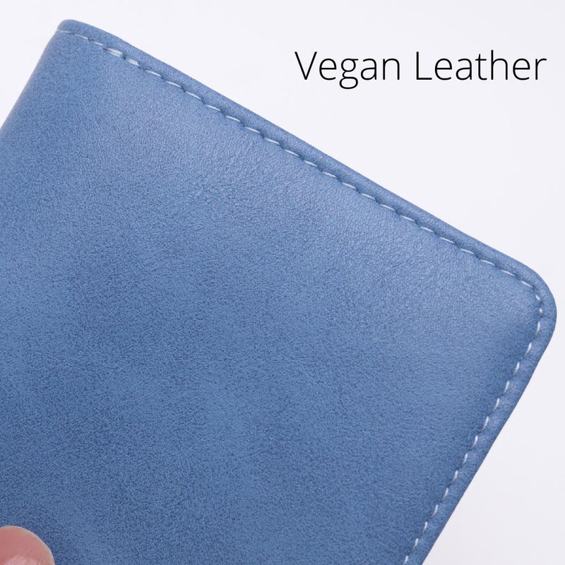 Alldaily Small RFID Wallet for Women Slim Compact Bifold Pocket Ladies Travel Mini Purse (Blue) - Image 5