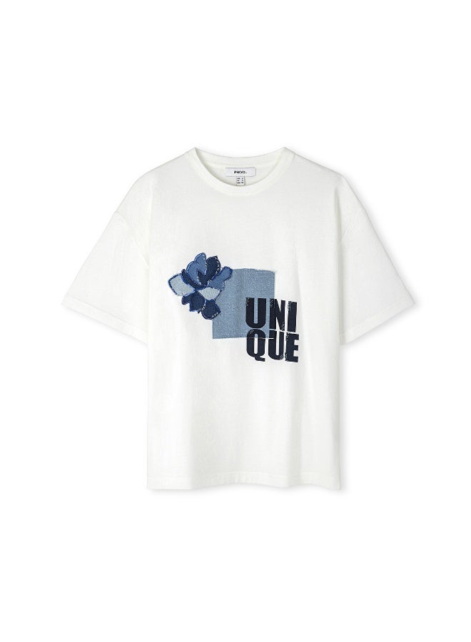 Ipekyol Denim Applique T-Shirt - Image 3