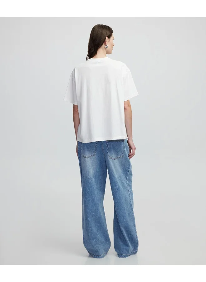 Ipekyol  Denim Applique T-Shirt  | Best Price UAE