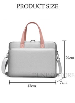 DUNISO 15.6 Inch Laptop Bag Lightweight Computer Bag Travel Business Briefcase Water Resistance Shoulder Messenger Bag Crossbody Bag for Men and Women Work Office  - Image 4